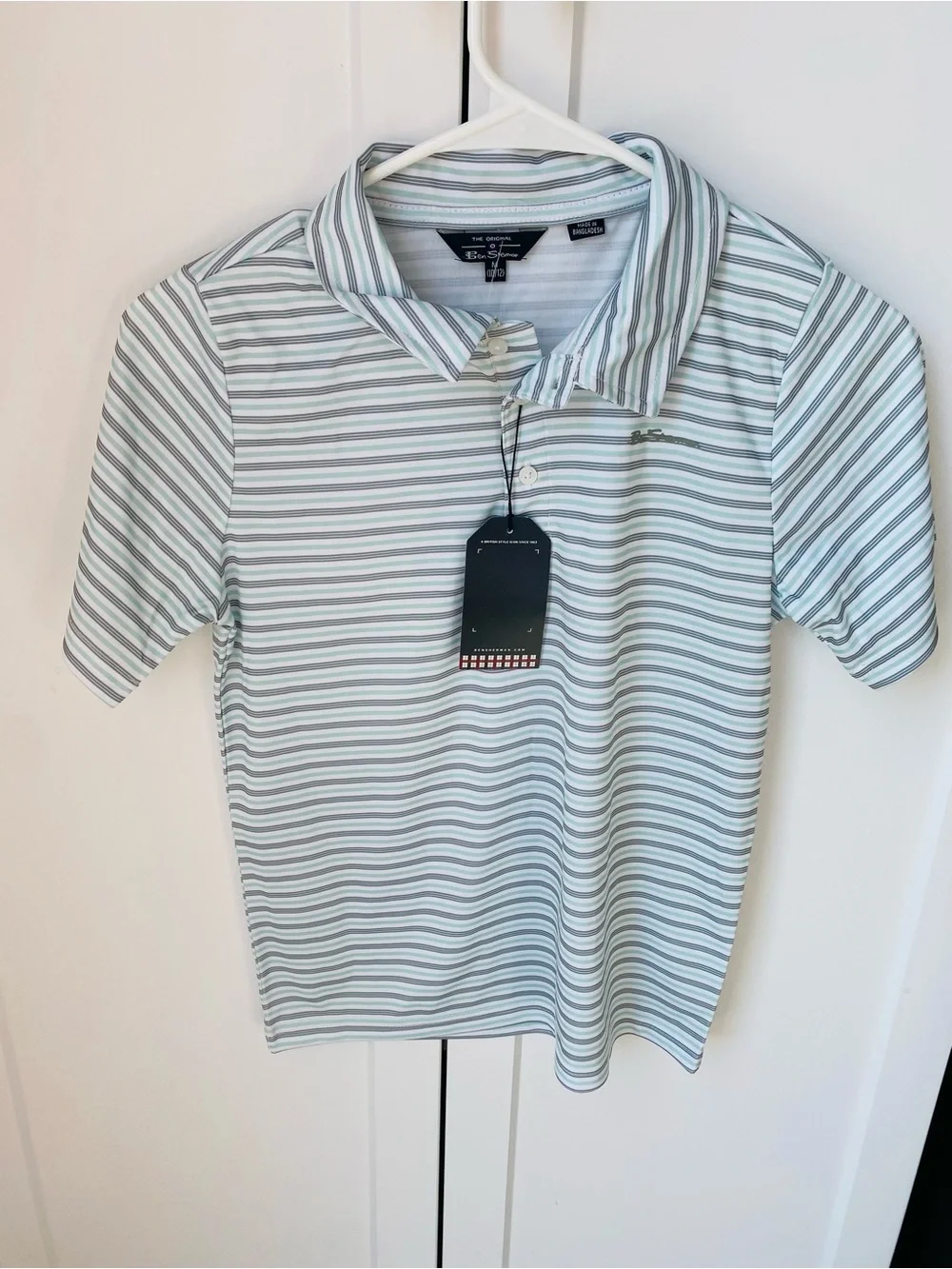 Ben Sherman boys 10/12 golf polo shirt collared new with tag